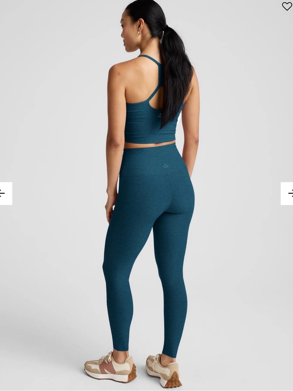 Beyond Yoga Teal Seamless High-Rise Leggings